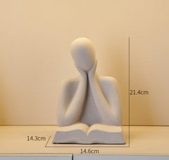 Escultura Decorativa Livro