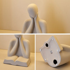 Escultura Decorativa Livro